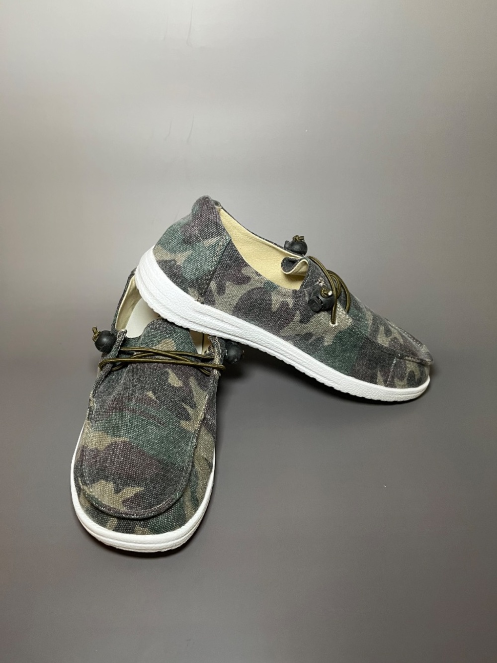 Corky's Camo Canvas Slip-On Sneakers - Picture 4 of 5